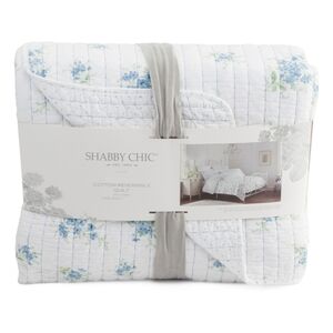 💙🔹️SHABBY Chic🔹️ Country Floral With Rice Stitch   Quilt King Set